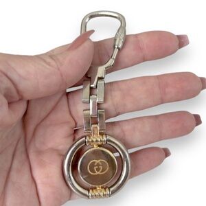 Gucci Silver and Gold Keychain